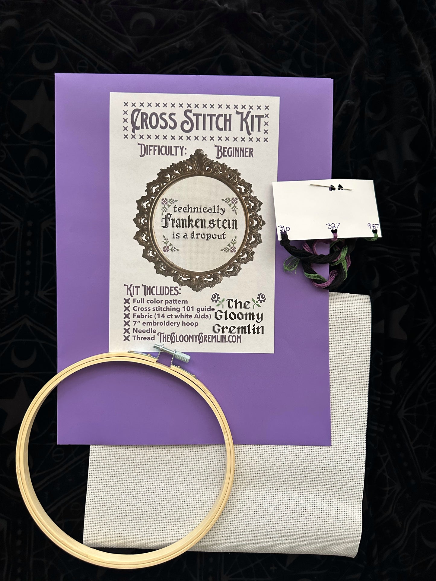 Frankenstein is a Dropout - Cross Stitch Kit