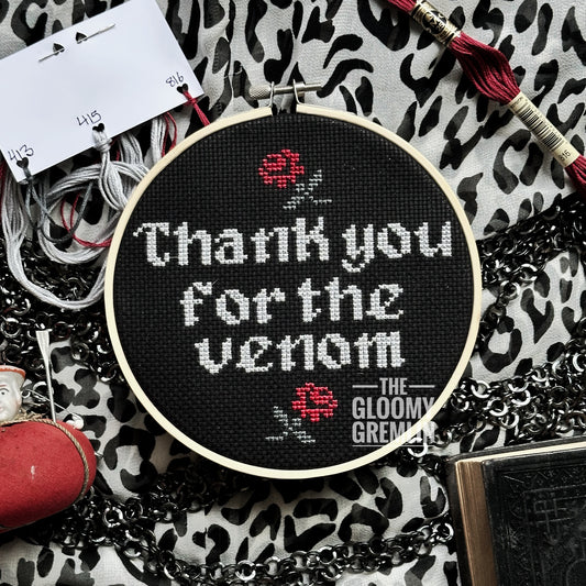 Thank You For The Venom - Cross Stitch Kit