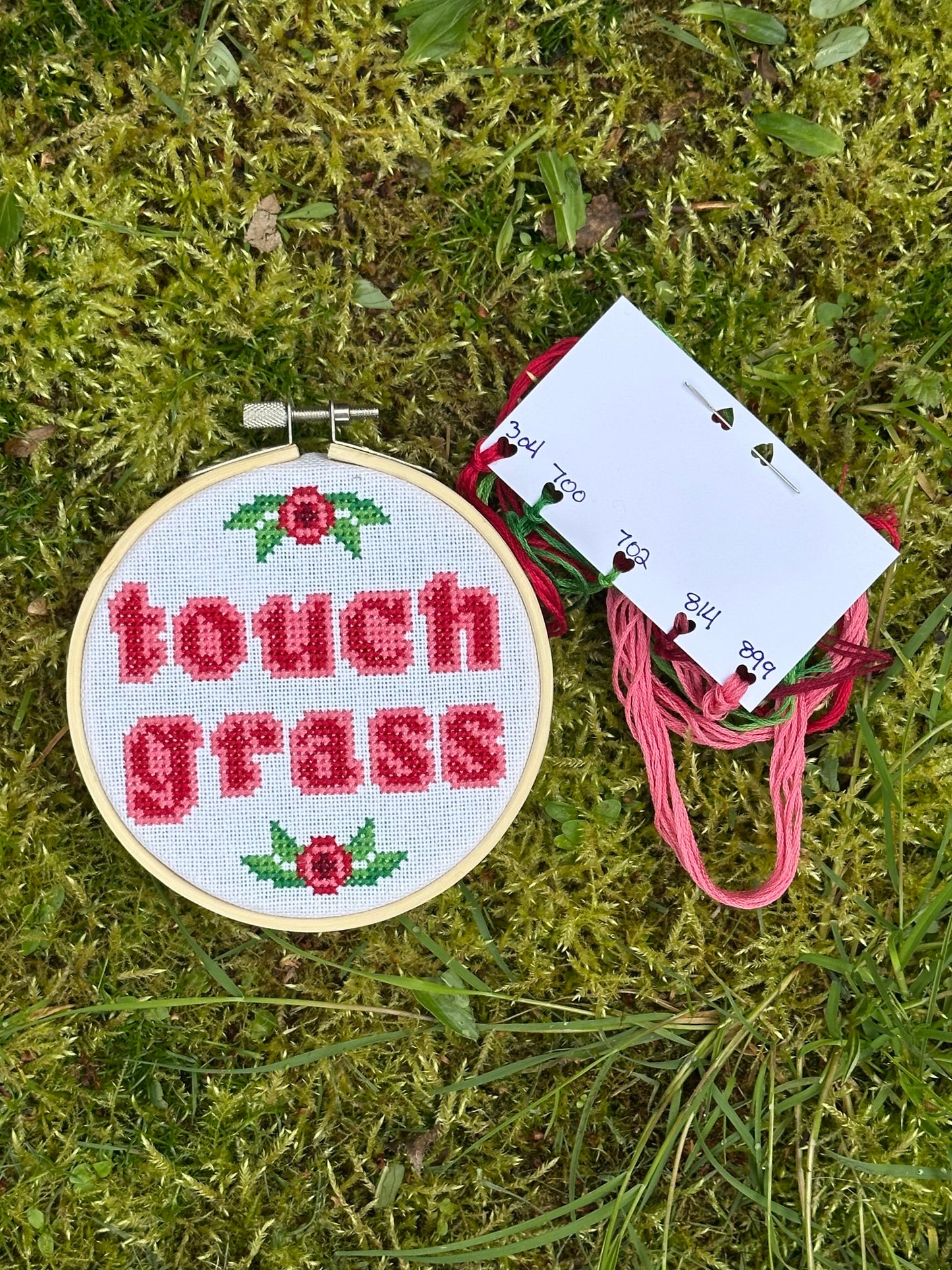 Touch Grass - Cross Stitch Kit