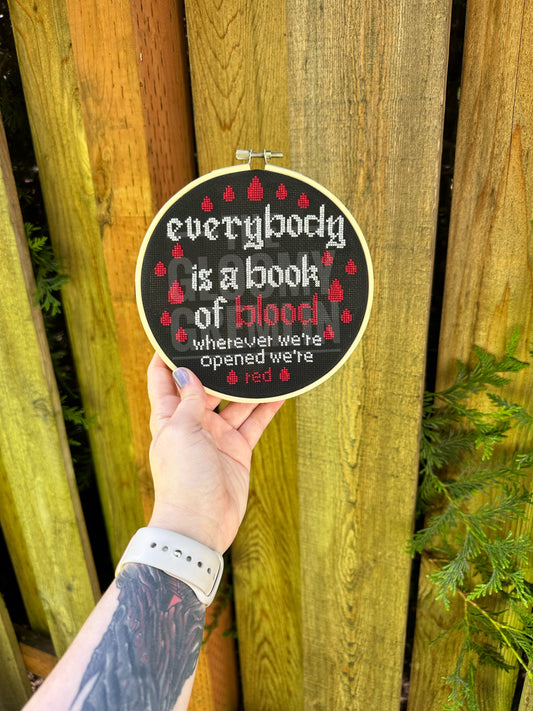 Books of Blood - Cross Stitch Pattern