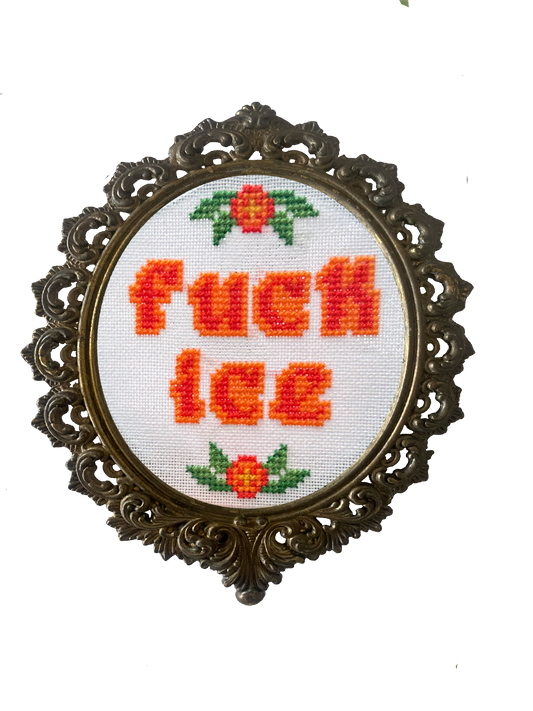 Fuck Ice - Cross Stitch Pattern
