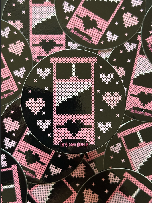 Pink Guillotine - 3" Sticker
