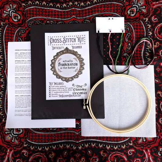 Frankenstein is the Doctor - Cross Stitch Kit