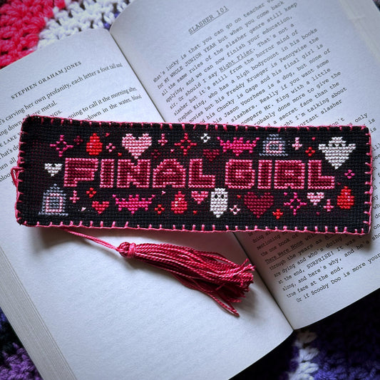 Final Girl Bookmark - Cross Stitch Pattern
