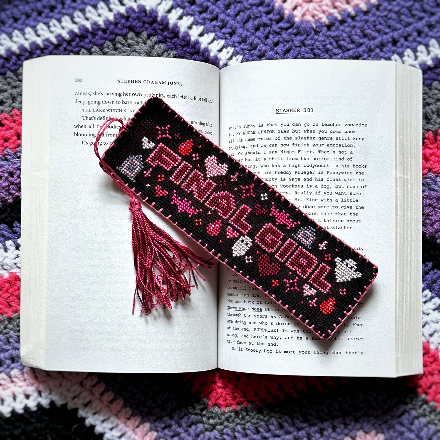 Final Girl Bookmark - Cross Stitch Pattern