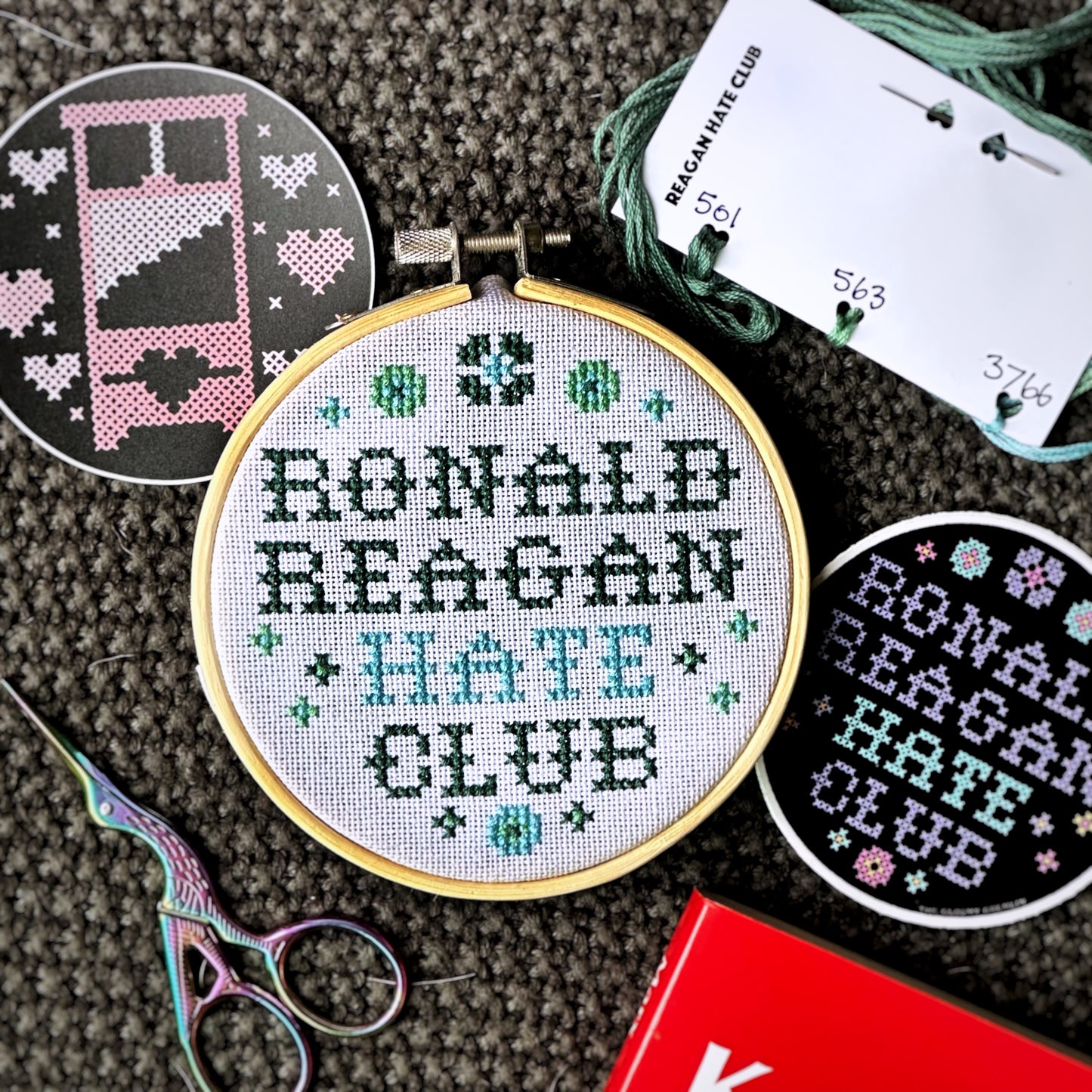 Reagan Hate Club - Cross Stitch Kit