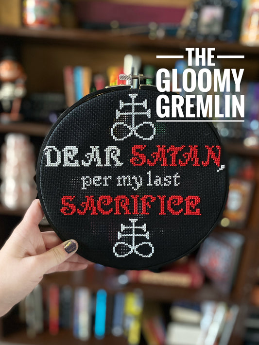 Dear Satan- Cross Stitch Pattern