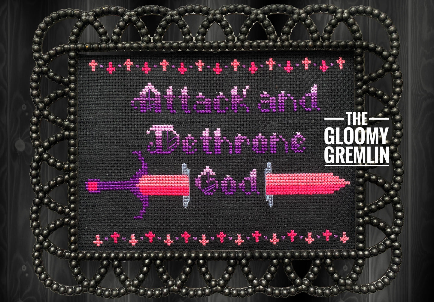 Attack & Dethrone God - Cross Stitch Pattern Pack