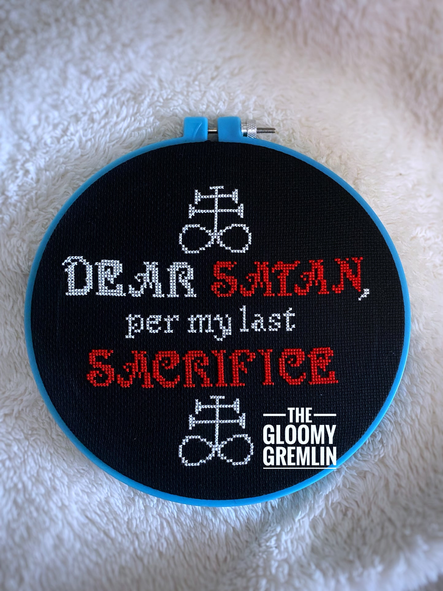 Dear Satan- Cross Stitch Pattern