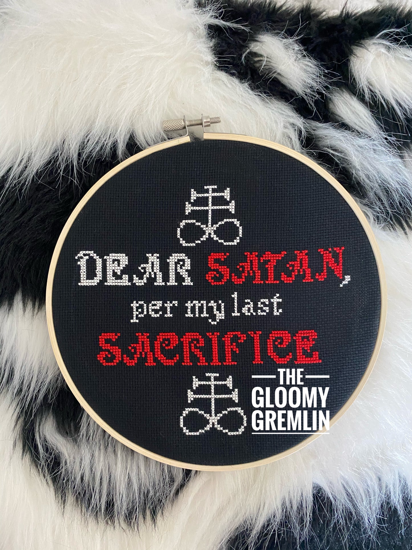 Dear Satan- Cross Stitch Pattern
