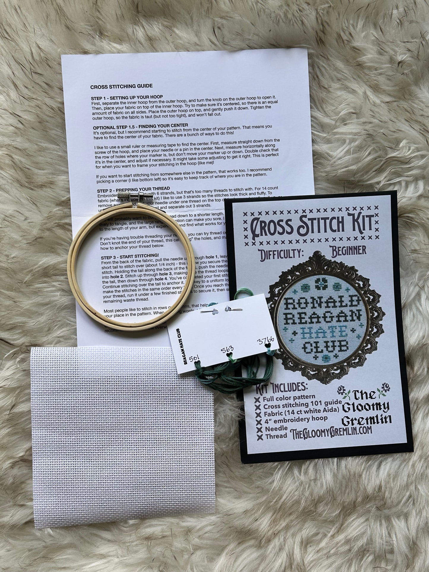 Reagan Hate Club - Cross Stitch Kit