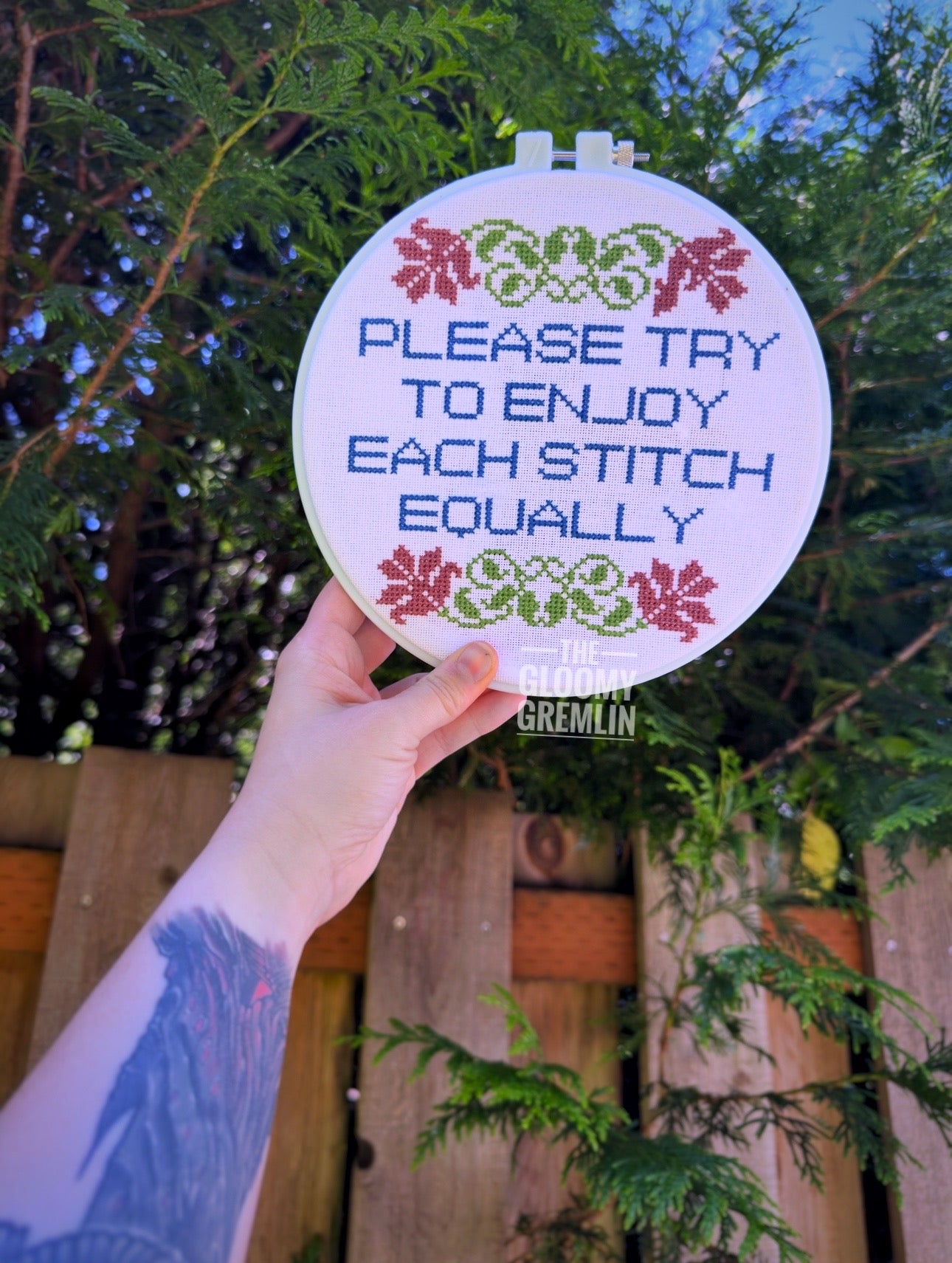 Enjoy Each Stitch - Cross Stitch Pattern