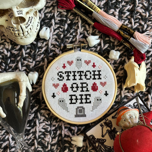 Stitch or Die - Cross Stitch Kit