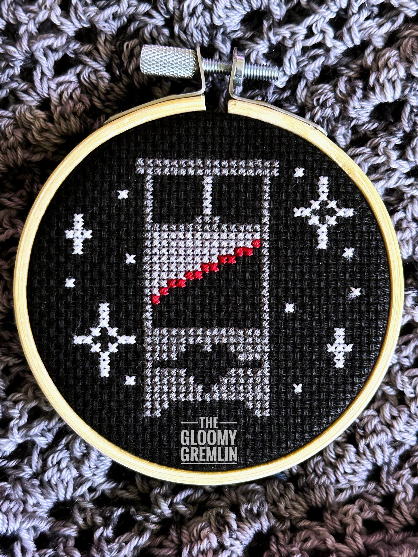 Monochrome Guillotine - Cross Stitch Kit