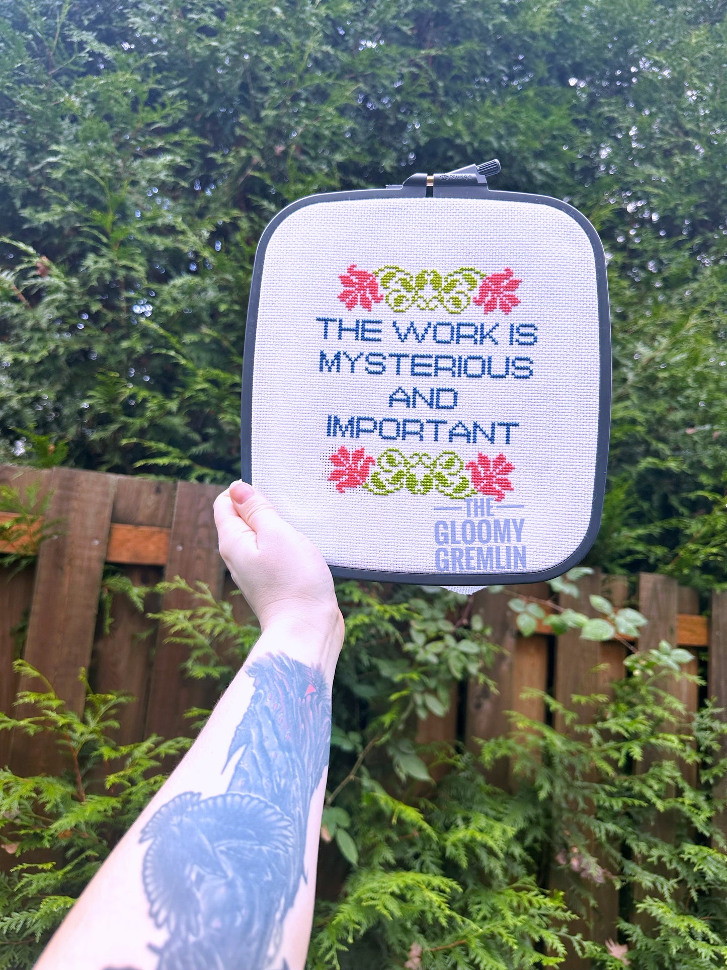 The Work Is Mysterious and Important - Cross Stitch Pattern