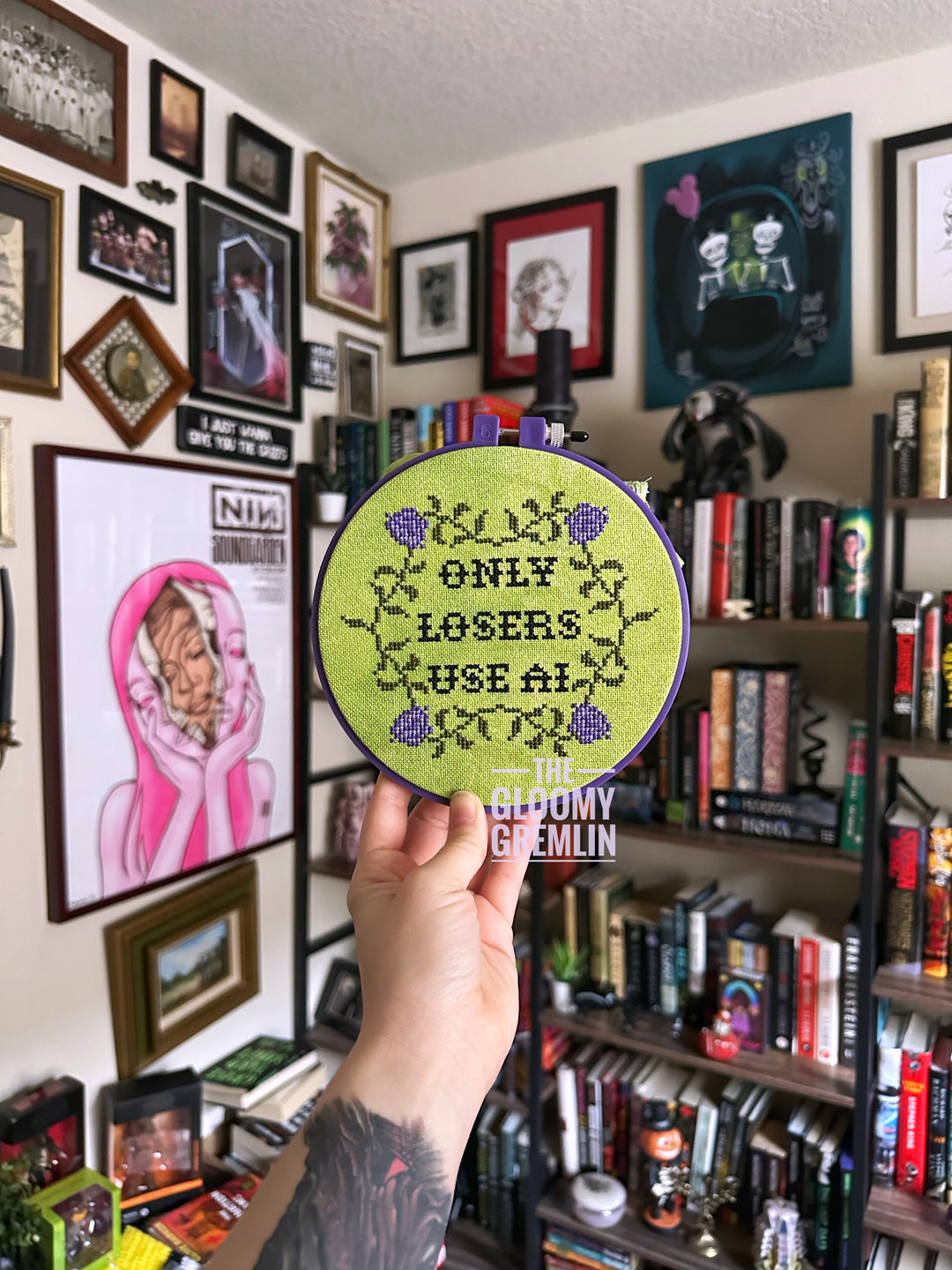 Only Losers Use AI - Cross Stitch Pattern