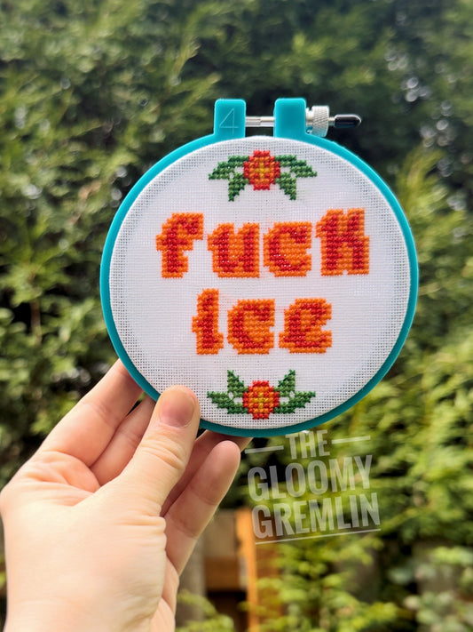 Fuck Ice - Cross Stitch Pattern
