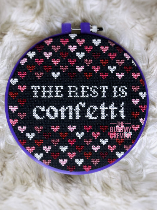 The Rest is Confetti - Cross Stitch Pattern