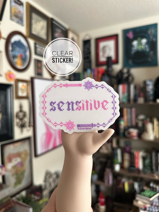 Sensitive - Clear Sticker