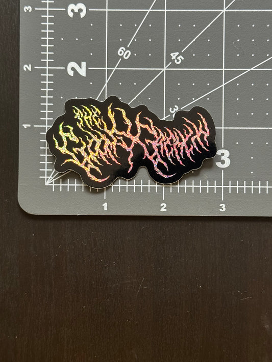 The Gloomy Gremlin Logo - Glitter Sticker