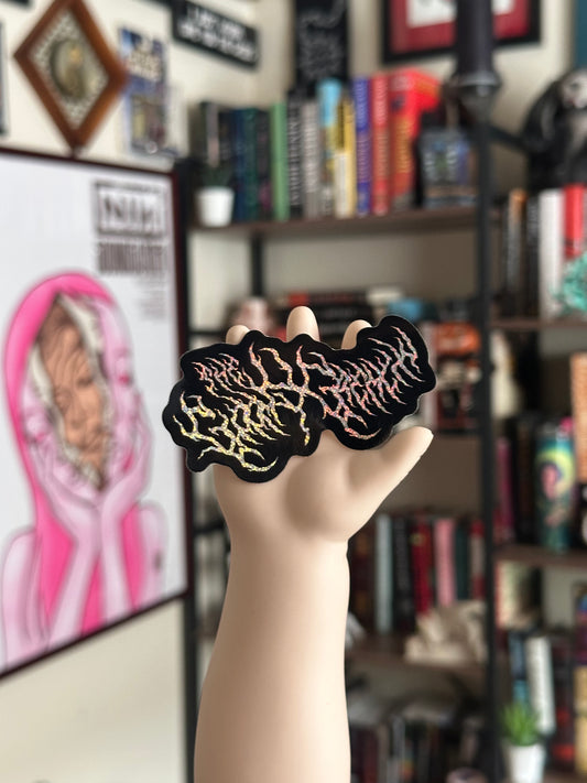 The Gloomy Gremlin Logo - Glitter Sticker