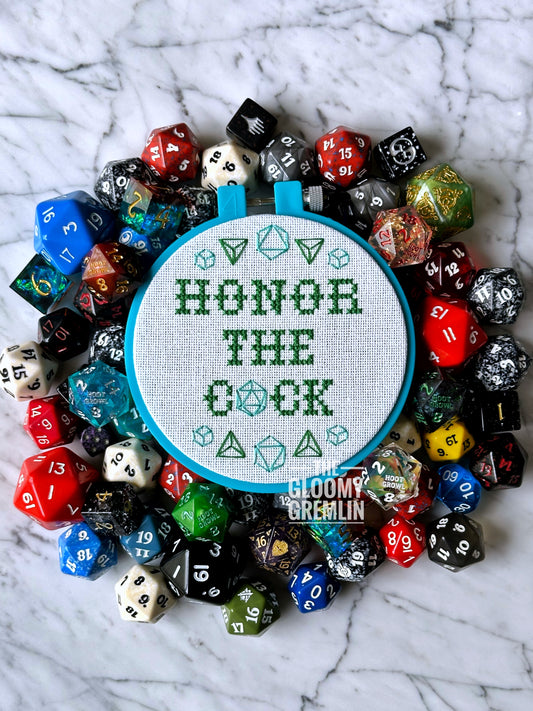 Honor the Cock - Free Cross Stitch Pattern