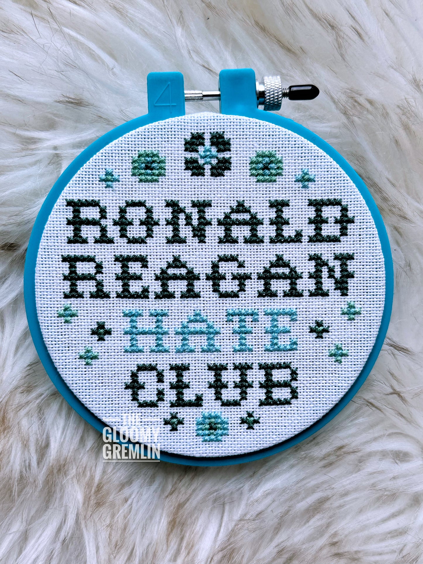 Reagan Hate Club - Cross Stitch Pattern