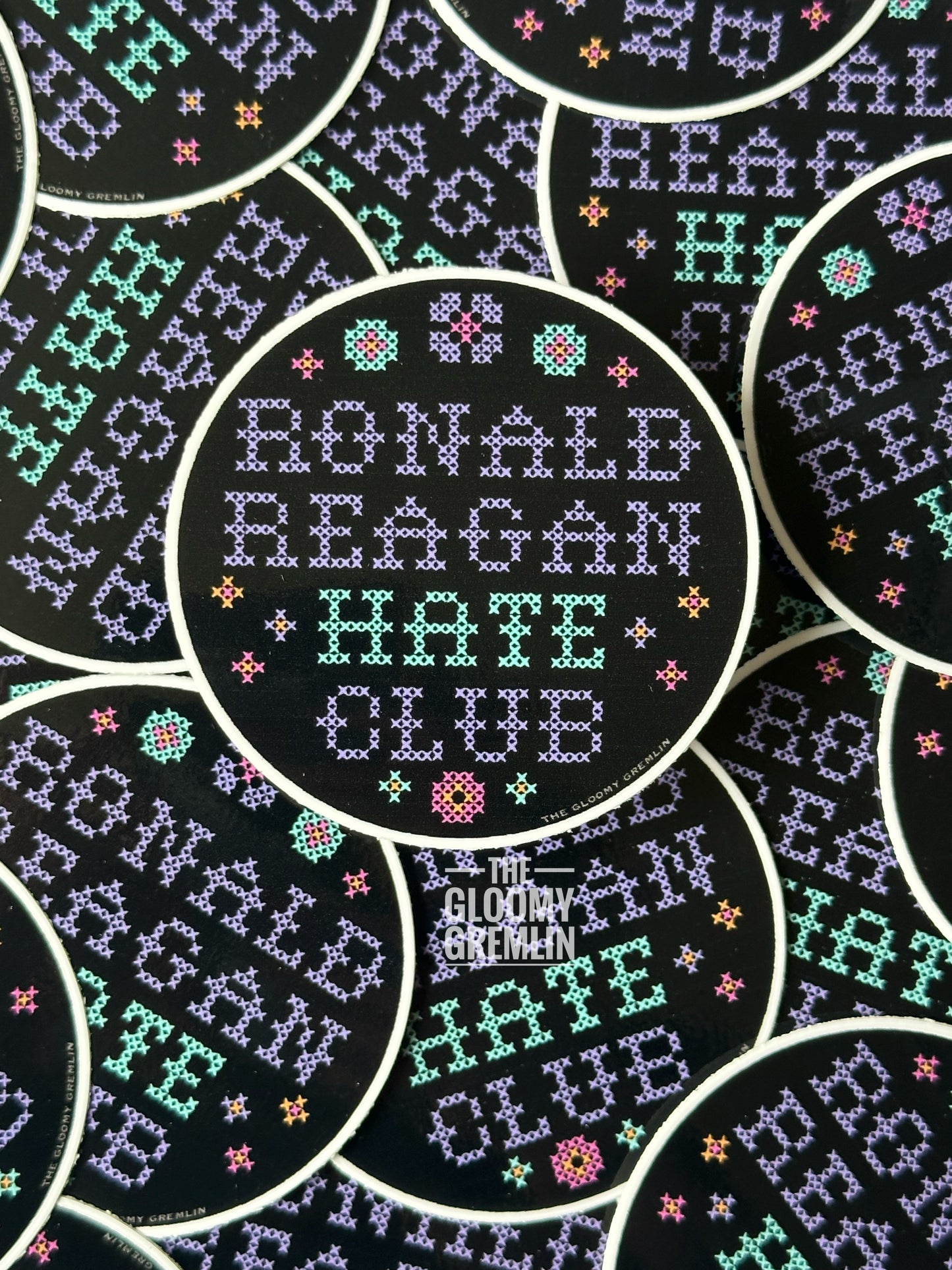 Ronald Reagan Hate Club - 3" Sticker