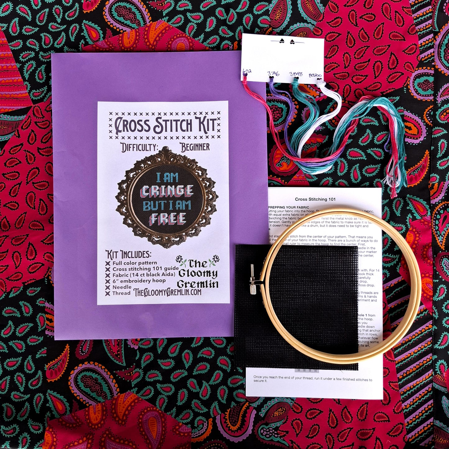 Cringe But Free - Cross Stitch Kit