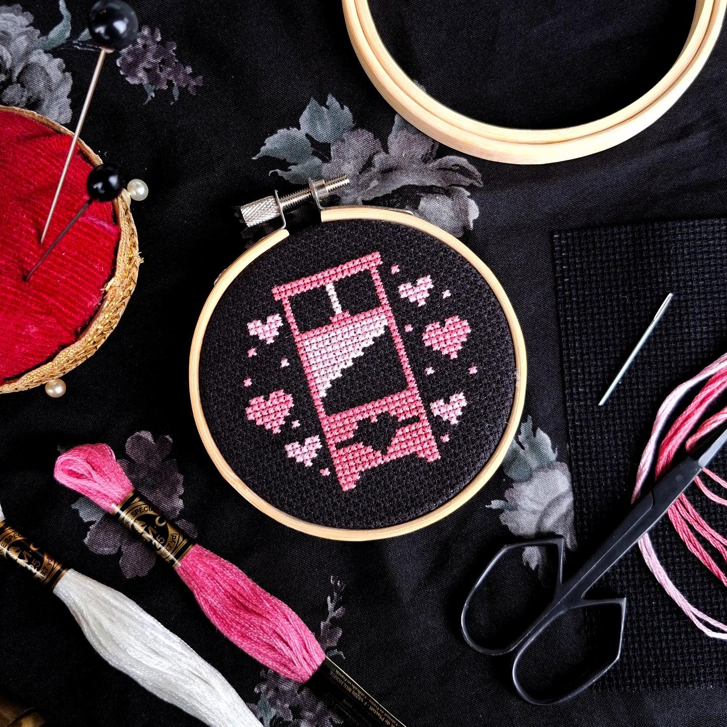 Pink Guillotine - Cross Stitch Kit