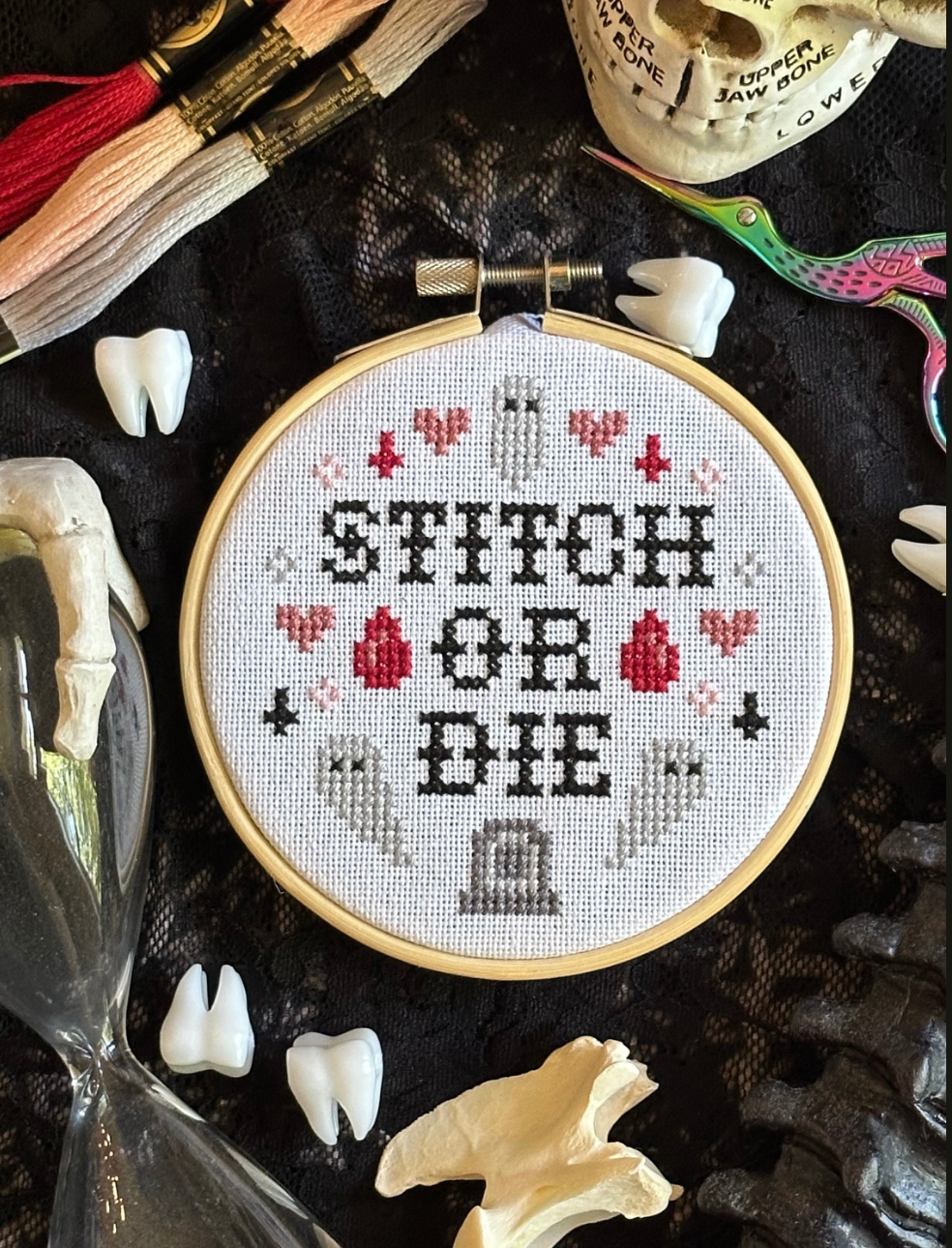 Stitch or Die - Cross Stitch Pattern