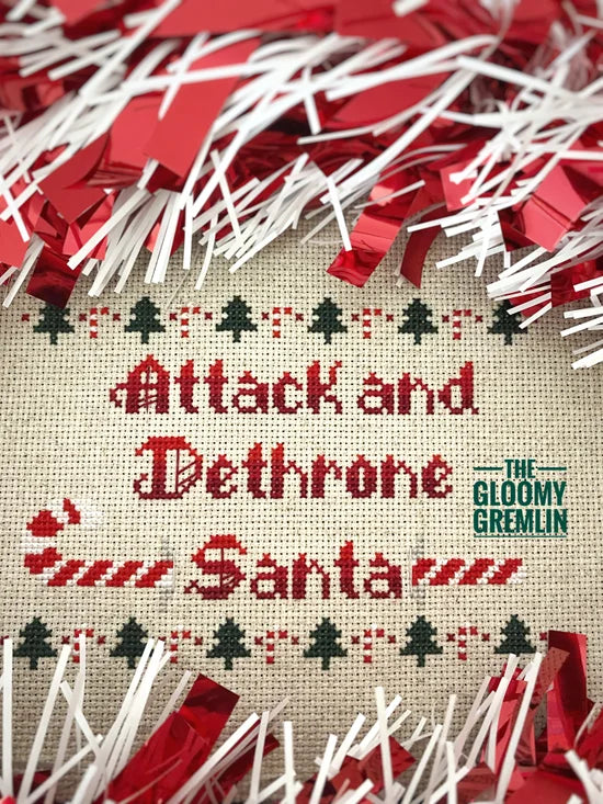 Attack and Dethrone Santa - Cross Stitch Pattern